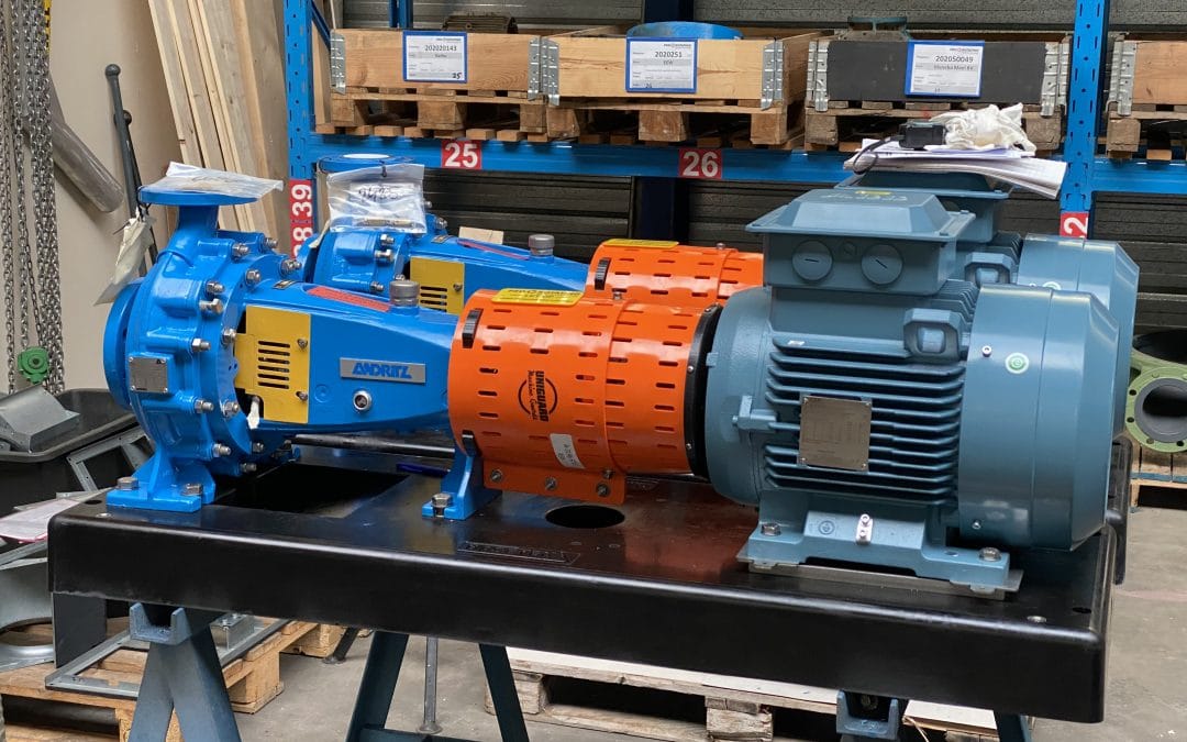 Goulds A-3196-STX/I with Modified Adapter Plate Attached To Andritz Pump