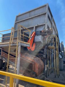 fiberboard papermill, chip conveyor chain guard mbg split flanged back