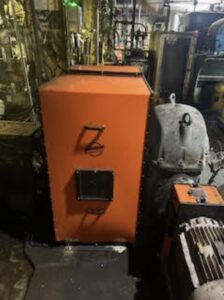 Uniguard custom dryer guard installed on paper machine dryer section